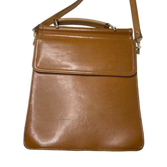 Vintage Belle Rose Black Leather Crossbody Bag Multi Pocket Organizer Handbag u - Picture 2 of 11